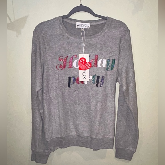 WILDFOX Holiday Party Ho Ho Ho Sweatshirt. Women’s Size Medium. - Picture 4 of 7